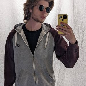 Quicksilver zip up hoody men's medium